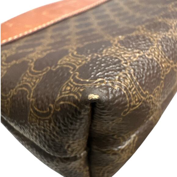 Pre-Owned Celine Macadam Brown and Tan Cosmetic Bag - Picture 6 of 16